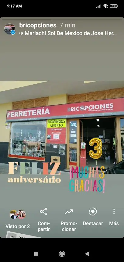 Ferretería Bricopciones en Sta Úrsula